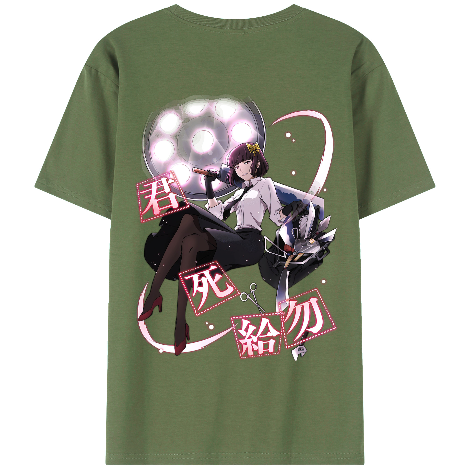 （画像用） 文豪ストレイドッグス Bungo Stray Dogs 綿100％ メンズ半袖Tシャツ（バックプリント） 通気性